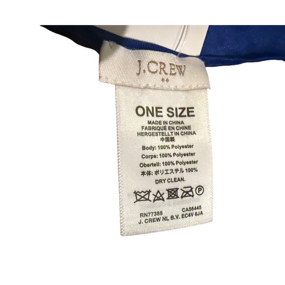 NWT J.Crew Yellow & Blue Bandana – One Size - Picture 6 of 7